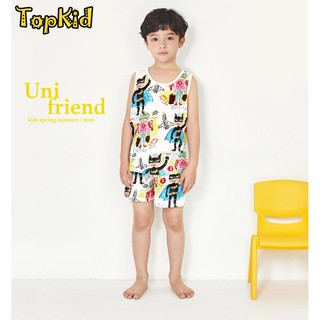 Bộ ba lỗ bé trai batman - unifriend hàn quốc - 100% cotton _ topkid, đồ bộ, đồ ngủ