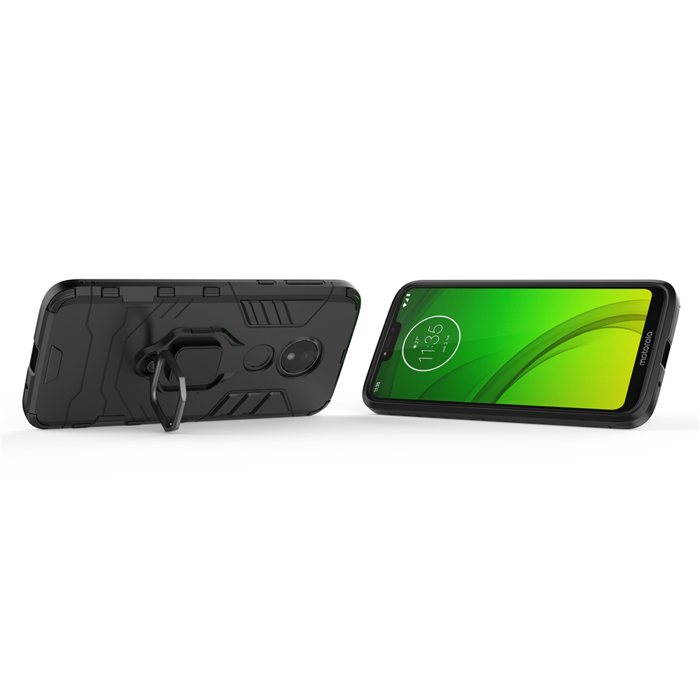 NECCXT Ốp lưng điện thoại cứng Motorola Moto G7 Power Plus Play ốp áo giáp chống sốc có nhẫn đứng 03ZG