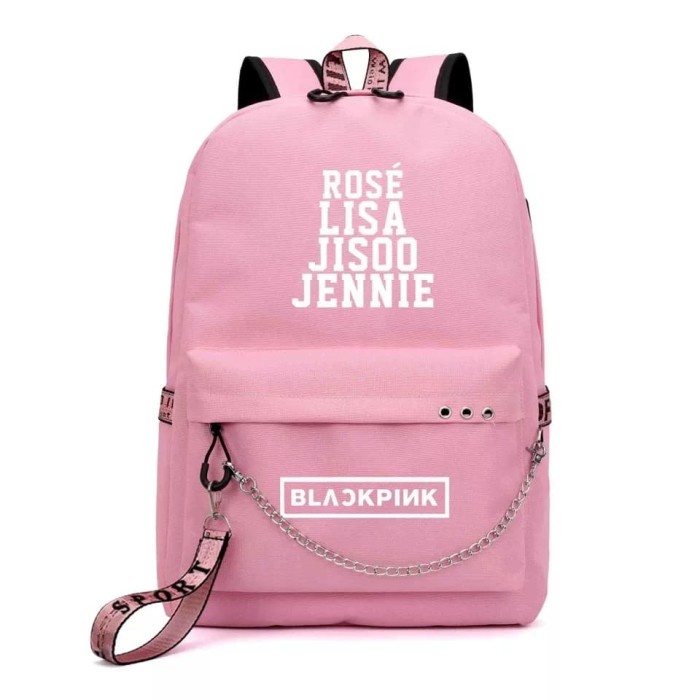 Ba Lô Đi Học Hình Blackpink Phong Cách Hàn Quốc Dành Cho Bé Gái C6S3
