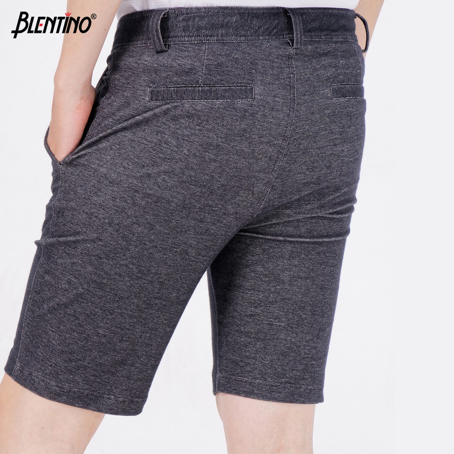 Quần Short Nam Vải Da Cá Cotton Thoáng Mát BLENTINO BL-S01 Hàng Chính Hãng