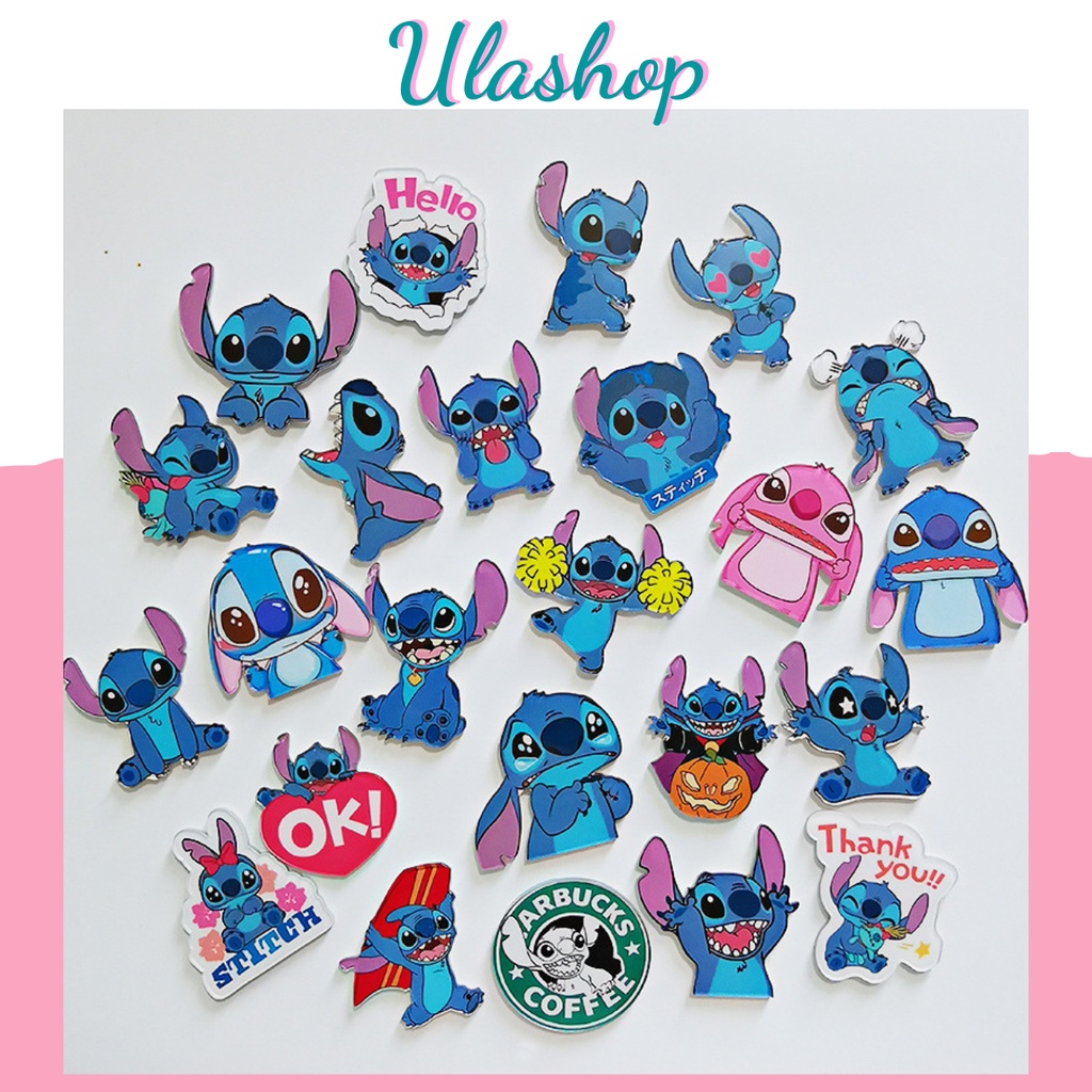 HUY HIỆU, KHUY CÀI STICKER HÌNH STITCH TRANG TRÍ BALO, TÚI VÍ
