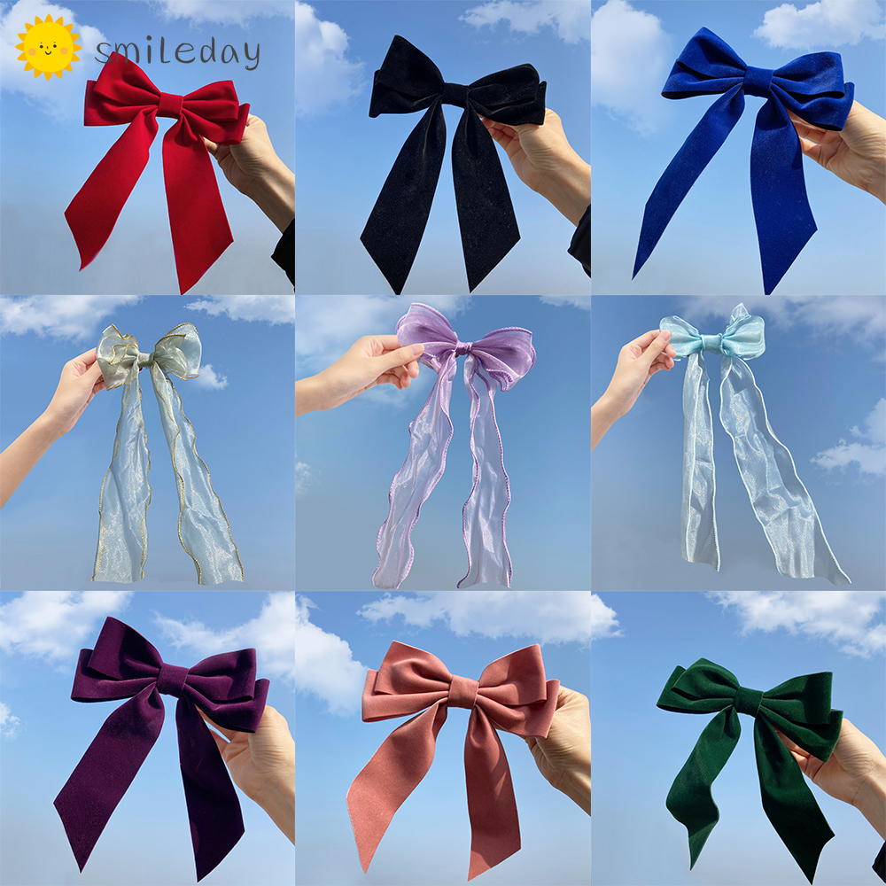 Kẹp tóc Smileday hình nơ thiết kế xinh xắn dành cho nữ