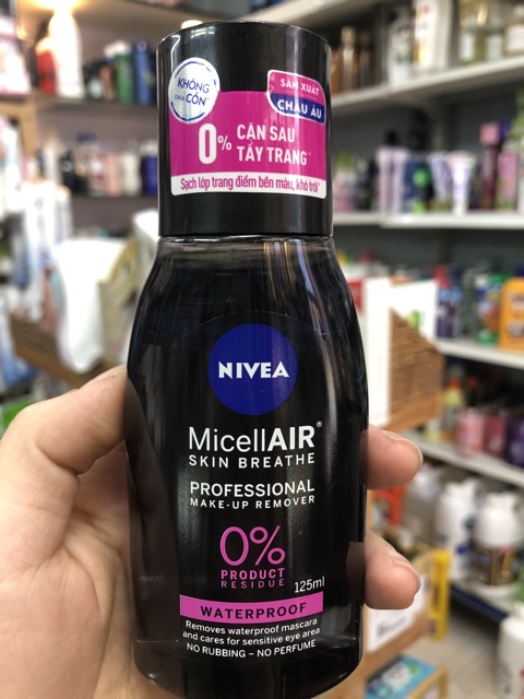 Nước tẩy trang chuyên nghiệp Nivea MicellAir Skin Breathe 125ml tăng kep