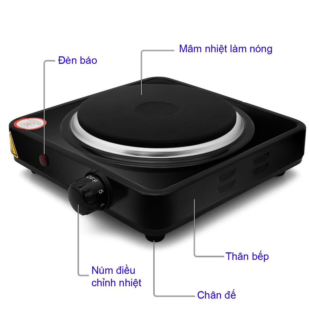 Bếp Điện Đơn Mâm Nhiệt Perfect PF-HP789 - 1000W - Không Kén Nồi - Hàng Chính Hãng