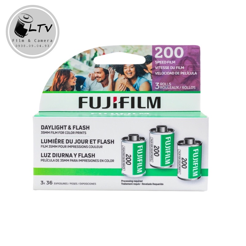 Film máy ảnh - Film màu Fuji c200 bản US - 36 tấm - Date 2025