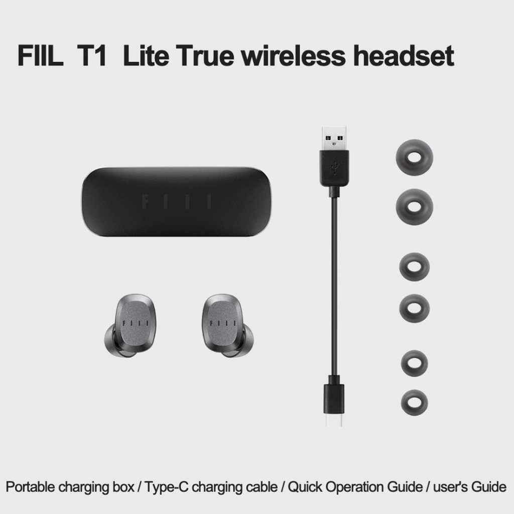 Tai nghe không dây Fiil T1 Lite Tws bluetooth 5.2 không thấm nước Ipx7 kèm mic