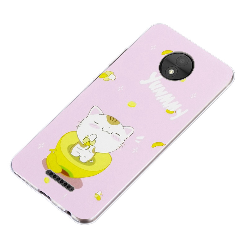 Motorola Moto C E4 G5 G5S G6 E5 Z Z2 Play Plus M X4 One Power Banana Soft Silicon TPU Case Cover