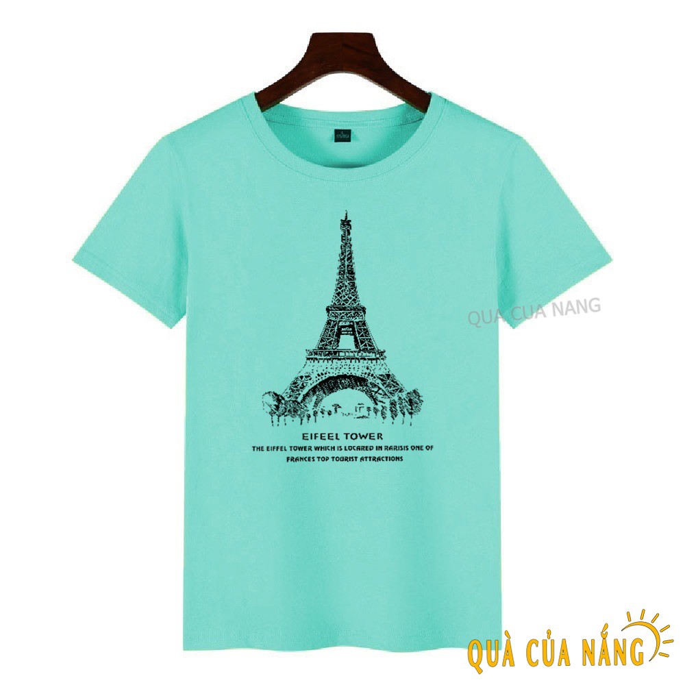 Áo Thun Nữ In Hình Tháp Paris Nhỏ Dễ Thương AT-373 ( 12 Màu ) | BigBuy360 - bigbuy360.vn