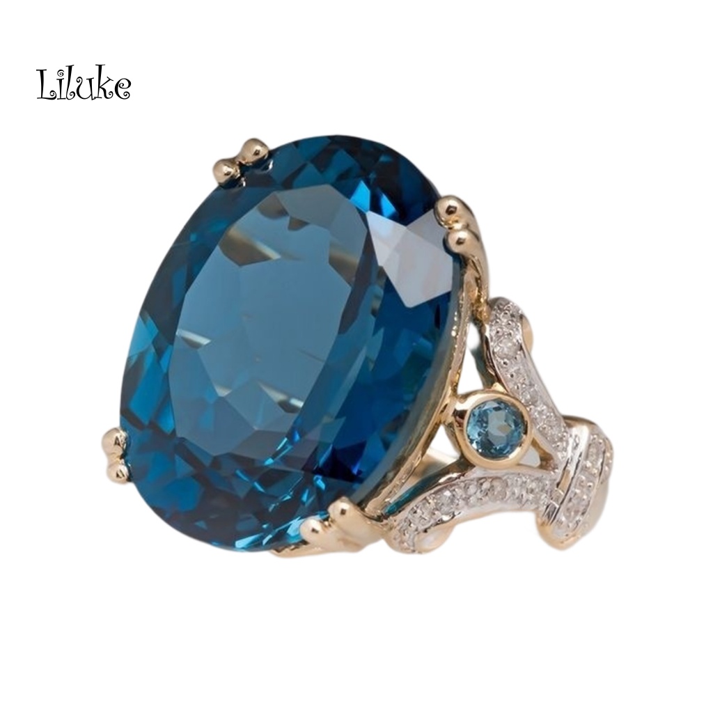 Nhẫn Mạ Vàng Trang Trí Đá Zirconia Thời Trang Cho Nữ