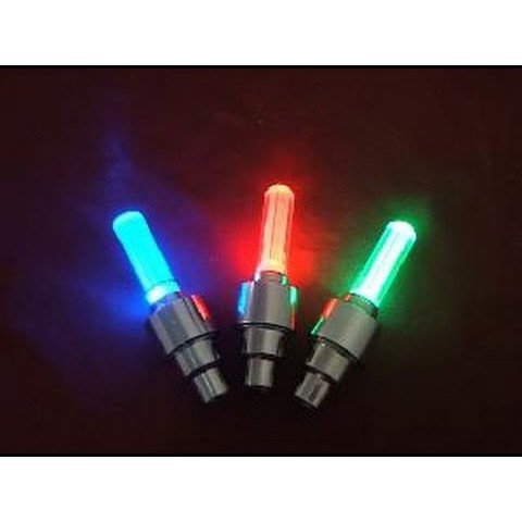 ( hàng sẵn ) Đèn Led Gắn Van Xe Đạp,Xe Máy,Ô Tô Kiểu 5 BÓNG LED-Đèn 5 bóng LED Gắn Van Bánh Xe Đạp