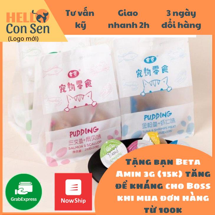 Bánh thưởng PUDDING cho chó mèo 8 vị cho chó mèo 25g (1 viên)