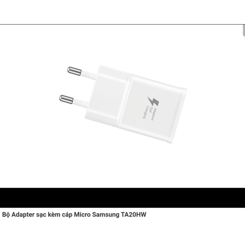 Bộ Adapter sạc kèm cáp Micro Samsung TA20HW
