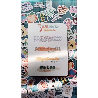 (Combo 6 tờ phiên bản 2020) Sticker tựa bài ngữ văn lớp 12