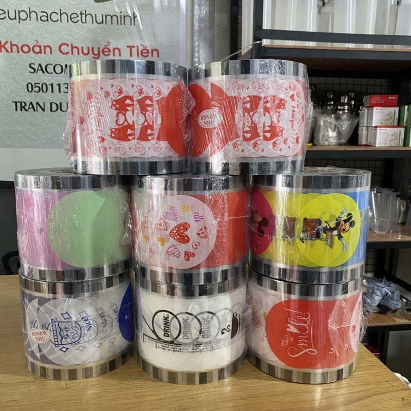Màng Ép Ly In Sẵn 2400 Hình/ Cuộn