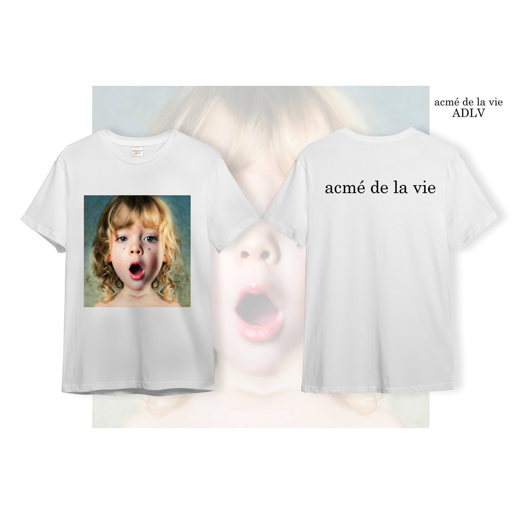 Áo ADLV Thun Cotton CAO CẤP [Vải Cotton] - Mẫu 21 - Bé Gái Tóc Xoăn Vàng