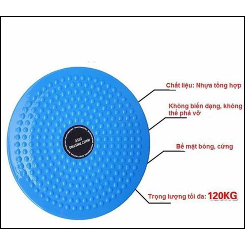 DỤNG CỤ TẬP THỂ DỤC XOAY EO 360 ĐỘ GIẢM MỠ BỤNG, VẬN ĐỘNG TOÀN THÂN VỚI CÁC HẠT MASSAGE.