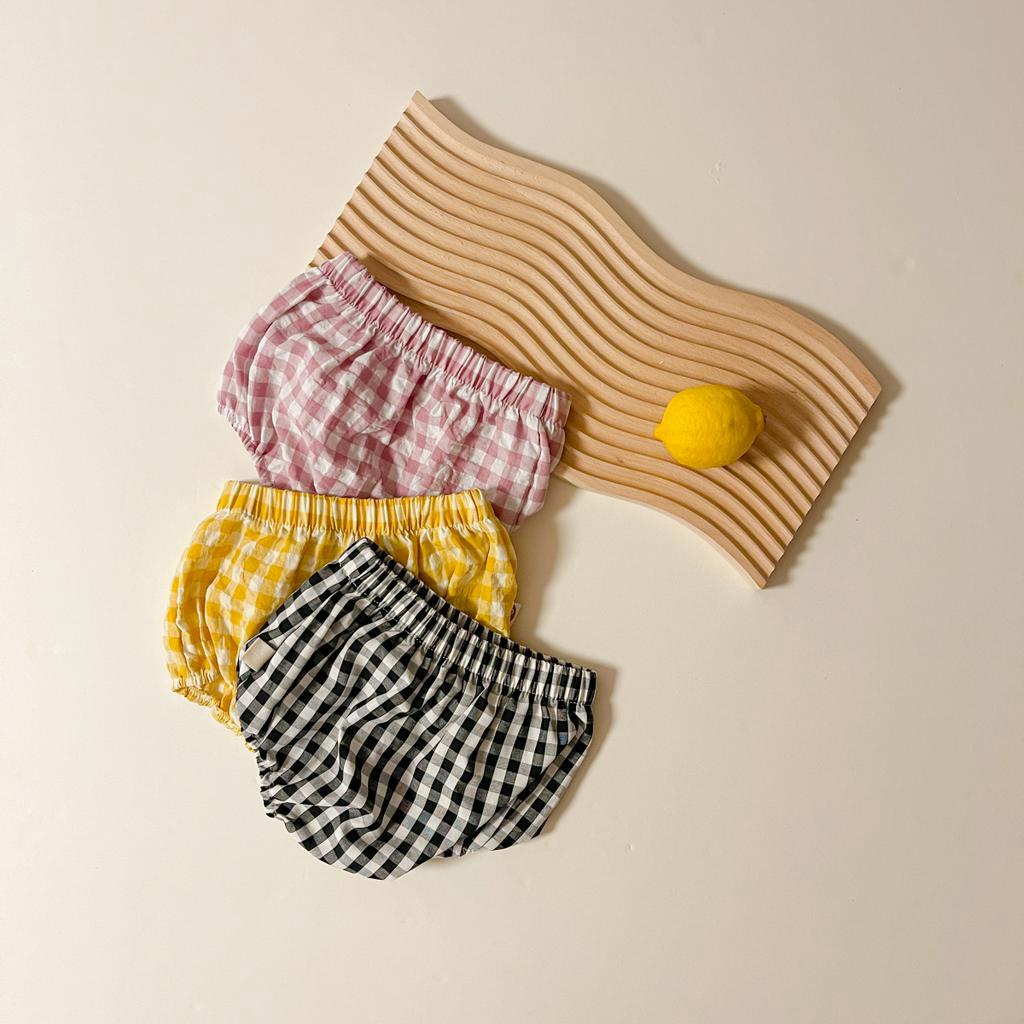 Set Áo Thun Tay Ngắn &amp; Quần Short Caro Cho Bé Trai &amp; Gái