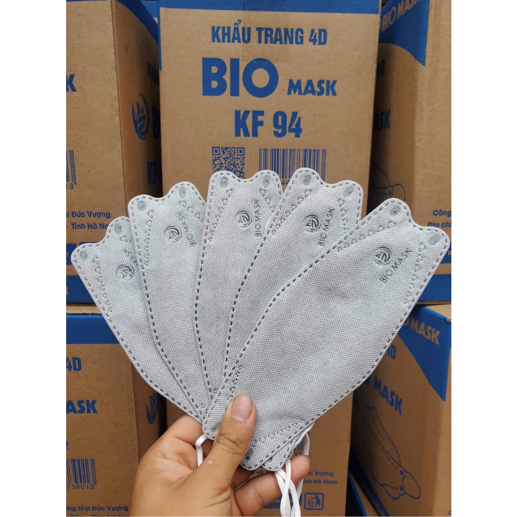 COMBO 100 KHẨU TRANG 4D KF94 Mask Chống Bụi Mịn Và Kháng Khuẩn Tiêu Chuẩn Hàn Quốc