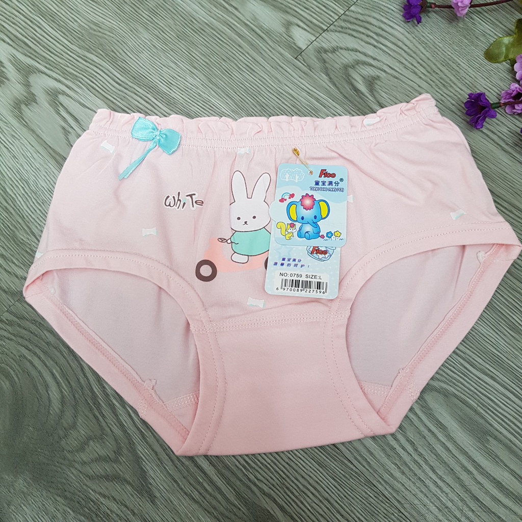 Combo 5-10 Quần  Chíp Bé Gái Tam Giác Cotton Mềm Mại