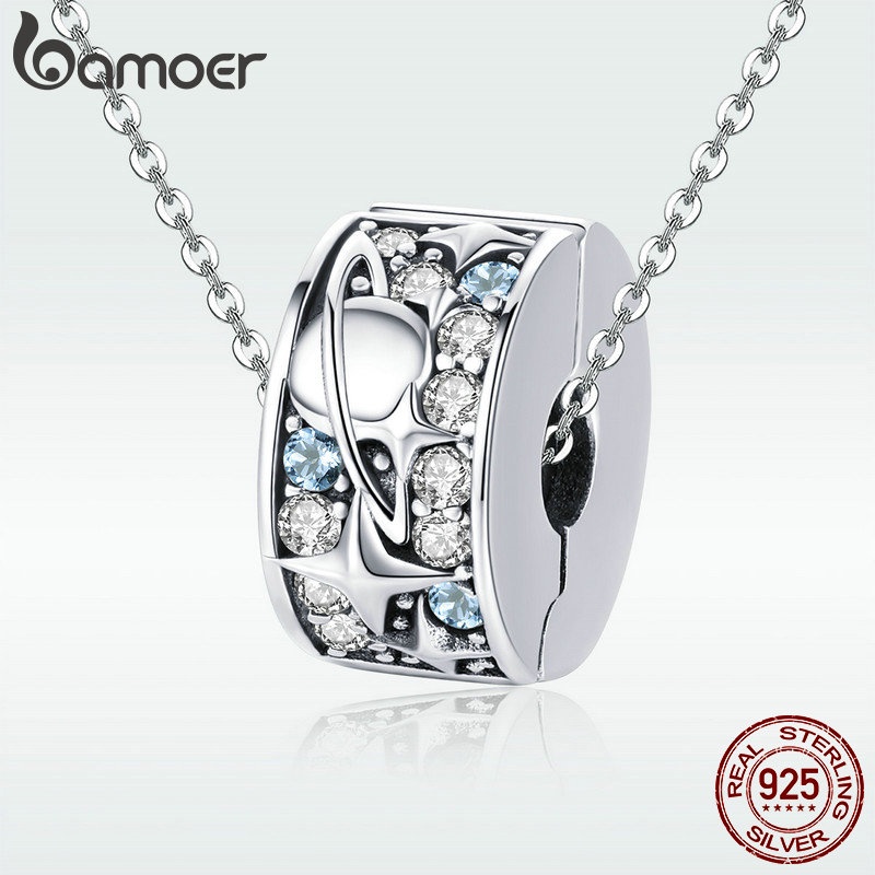 Hạt xỏ BAMOER bằng bạc 925 4.5mm làm trang sức thời trang