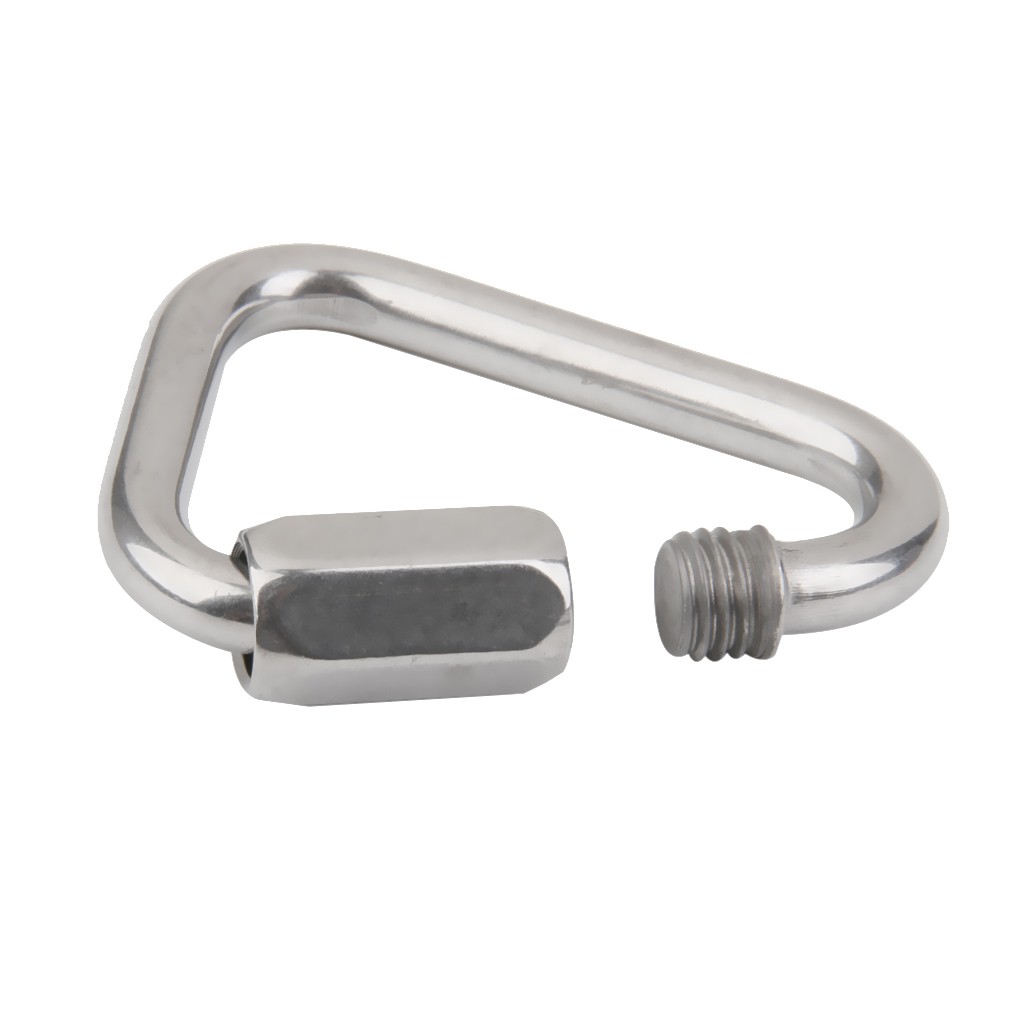 Set 2 Móc Khóa Leo Núi Hình Tam Giác Bằng Thép Không Gỉ