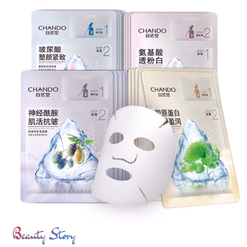 MẶT NẠ CHANDO 2 BƯỚC ĐÁ BĂNG - Set 5 miếng