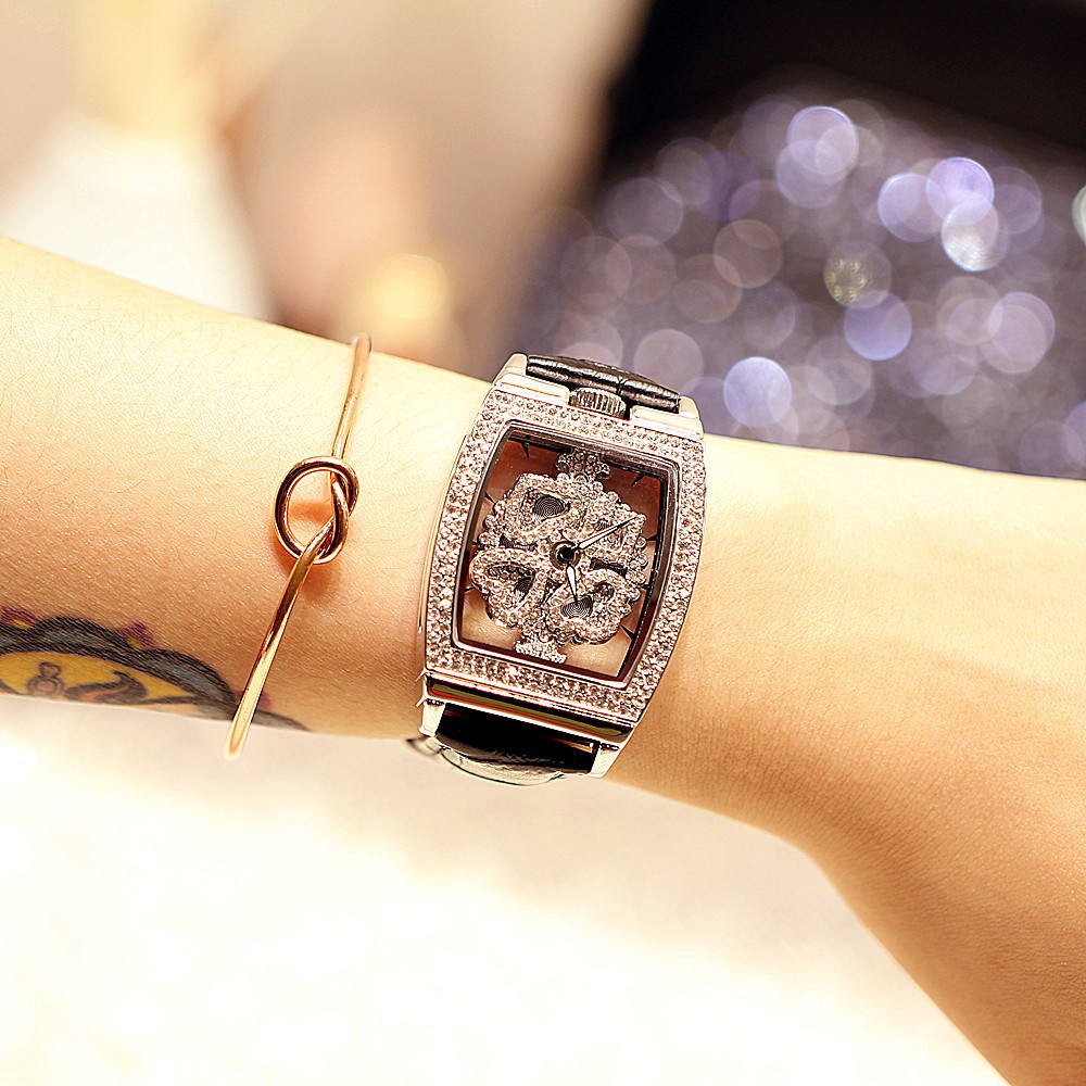 [Mã FAMAYFA2 giảm 10K đơn 50K] Đồng hồ nữ Mernots Mobangtuo hàng chính hãng dây da mặt xoay