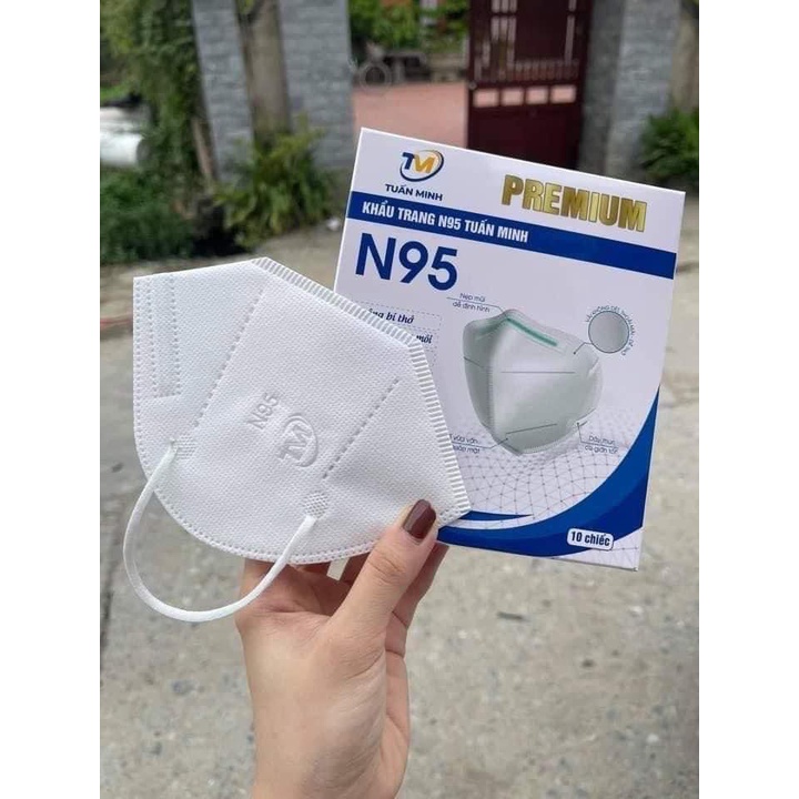 (Combo 50c ) Khẩu Trang TM95 TUẤN MINH K VAN, Có Van Thở N95 Vải Kháng Khuẩn Lọc Bụi PM 2.5 Chính Hãng