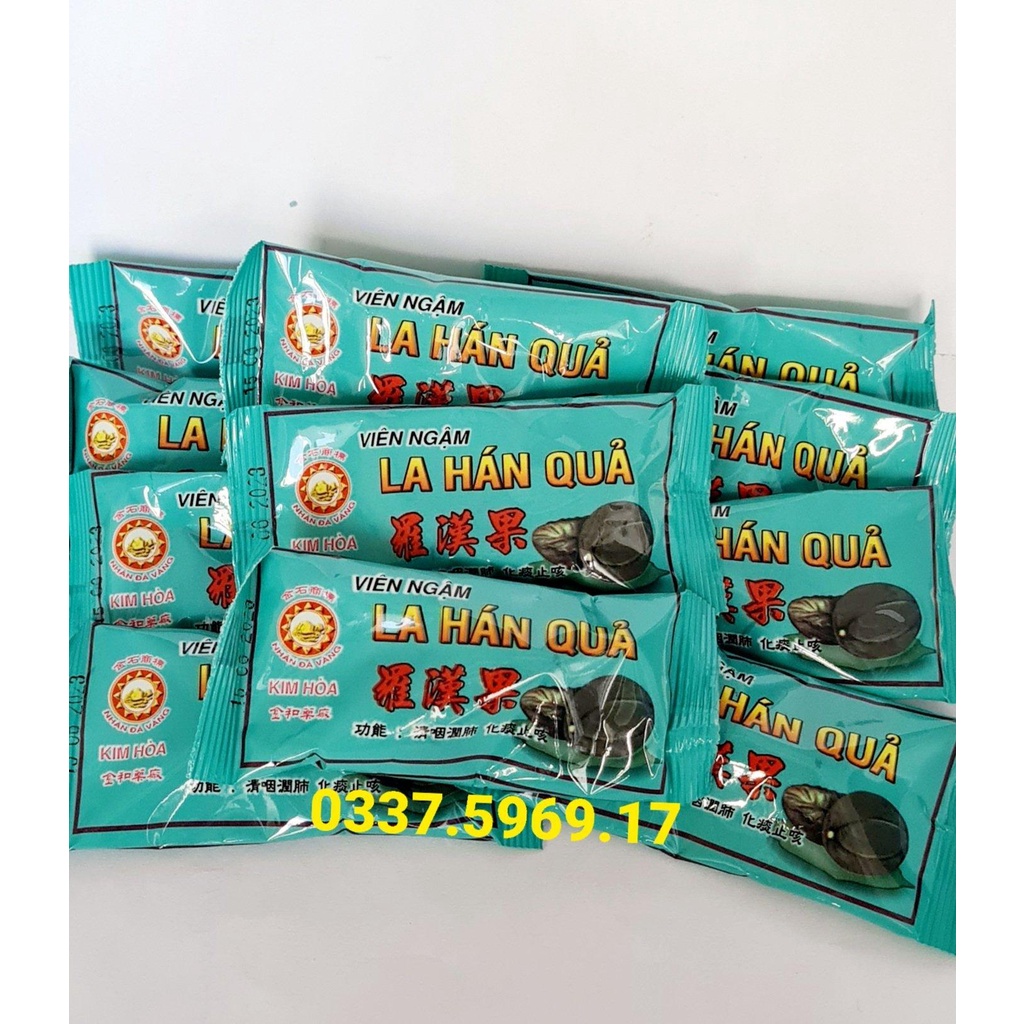 VIÊN NGẬM LA HÁN QUẢ - MÁT PHỔI - GIẢM HO - TAN ĐÀM - GÓI 2 VIÊN