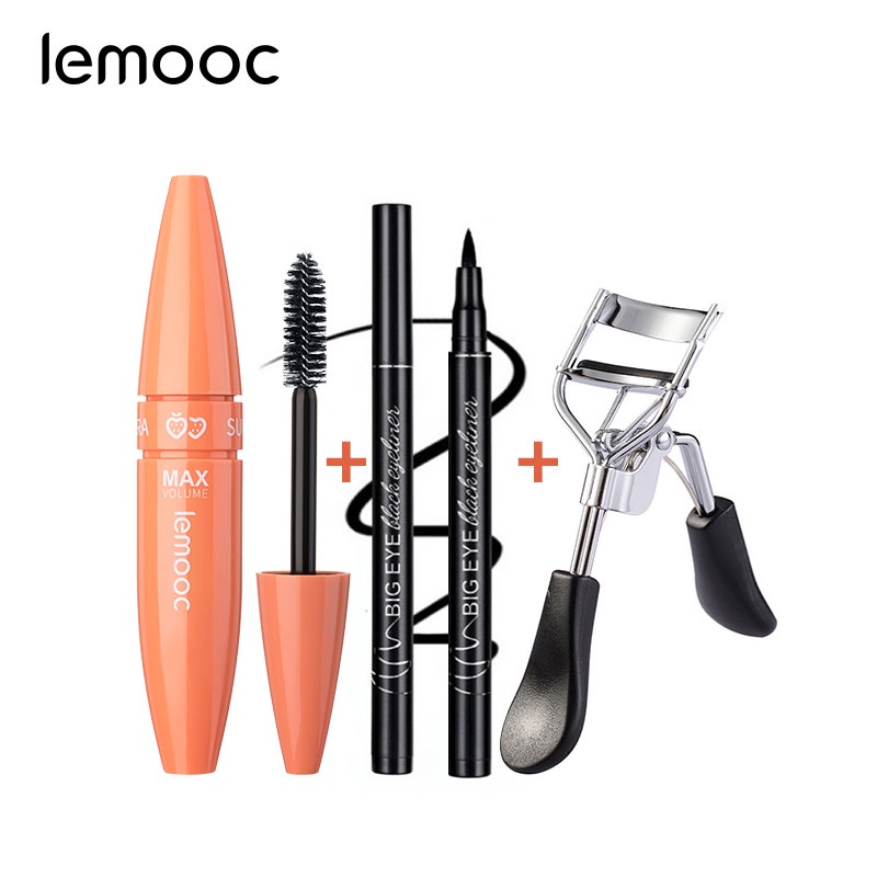 [Hàng mới về] Bộ mascara và bút kẻ mắt LEMOOC kháng nước lâu trôi hiệu quả