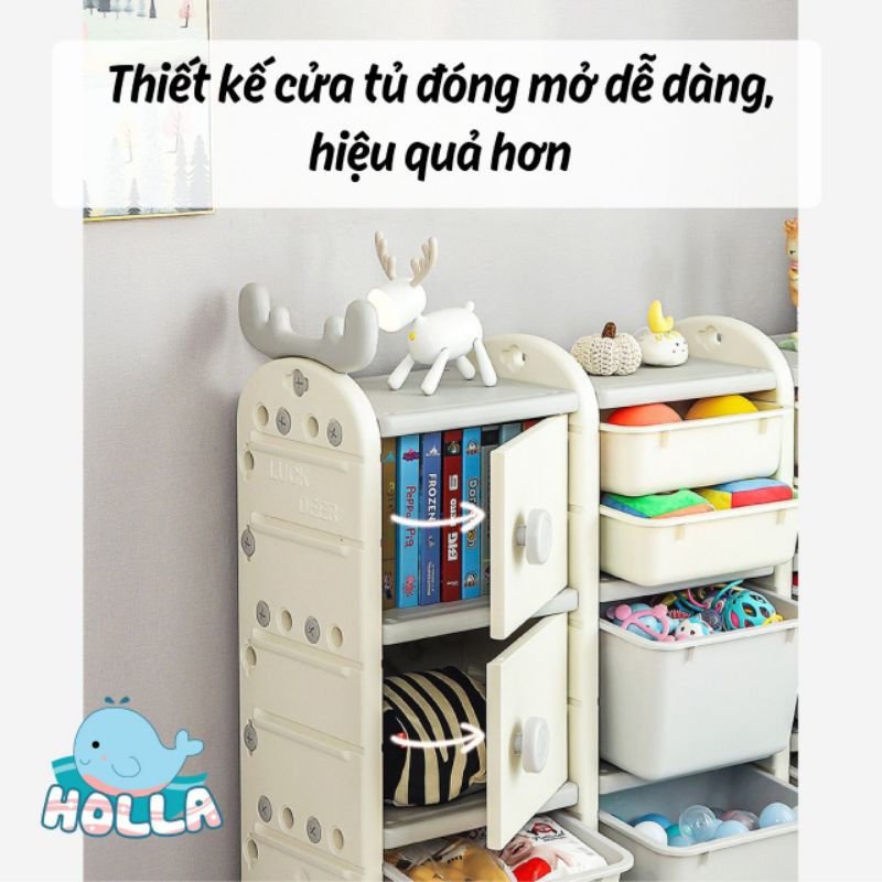 Kệ đựng đồ chơi, tủ đựng đồ đa năng Holla cho bé