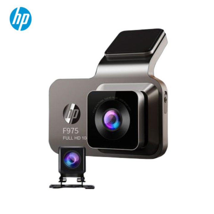 Camera hành trình ô tô thương hiệu cao cấp HP tích hợp camera lùi Wifi GPS f975x - Hàng Nhập Khẩu Chính Hãng