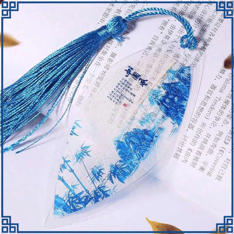 Dụng cụ đánh dấu sách hình chiếc lá phong cách Trung Hoa