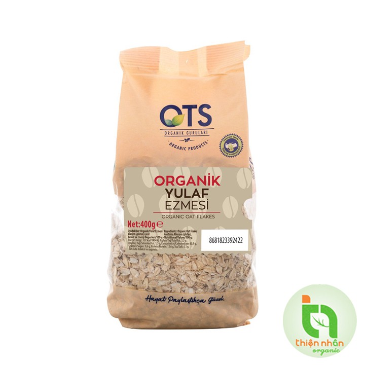 Yến mạch cán mỏng hữu cơ OTS Organik 400g