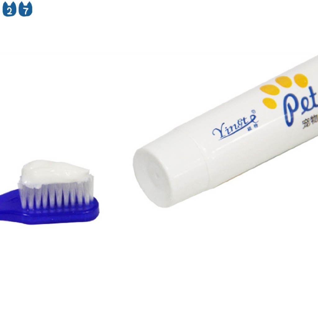 Kem Đánh Răng Và Chăm Sóc Răng Miệng Chó Mèo 2 Vị Vanilla Và Ong