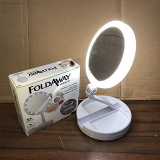 Gương trang điểm đèn led gấp gọn