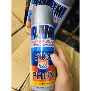 Sơn phun ATM màu bạc sáng A300, sơn xịt ATM A300