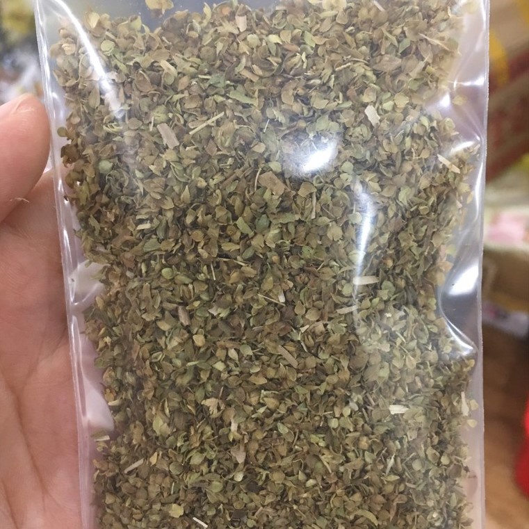 Lá thơm oregano khô làm pizza, phô mai que zip 10g