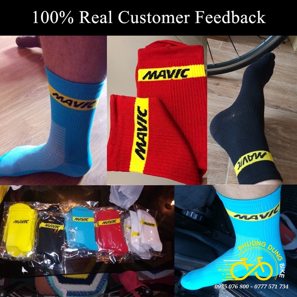 Tất  chân thể thao đi xe đạp MAVIC 02