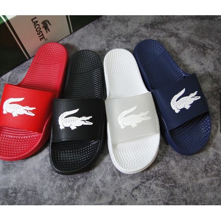 Dép đúc nam Lacoste KZ xuất dư màu đỏ ❤️FREESHIP❤️- Rẻ vô địch - Đổi size 7 ngày