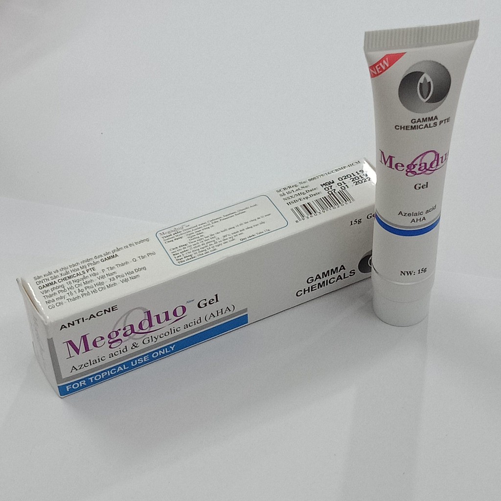 Megaduo Gel Giảm Mụn Ẩn Mờ Thâm Gamma Megaduo Gel AHA Plus 15g - Khongcoson