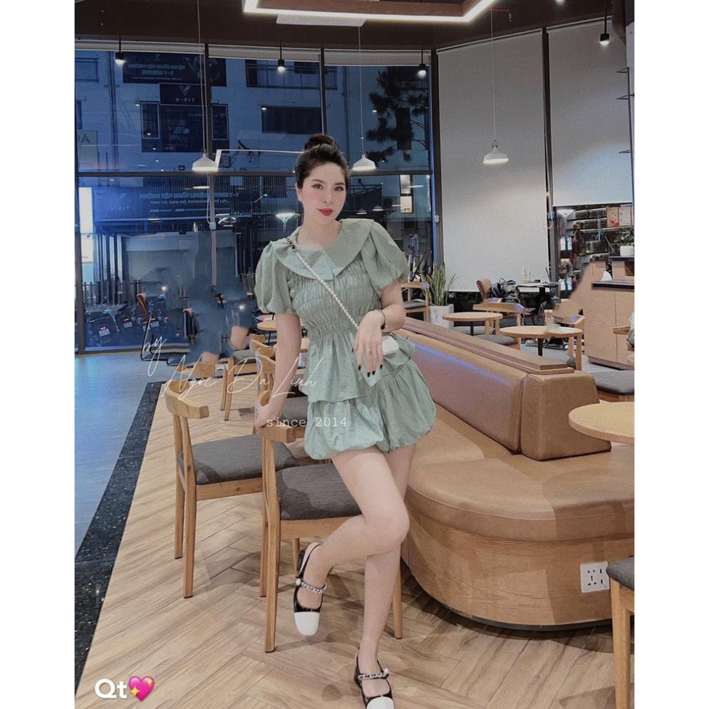 [ 𝐅𝐑𝐄𝐄 𝐒𝐇𝐈𝐏 ] SÉT SƠ MI NHÚN EO QUẦN BỒNG SIÊU HÓT