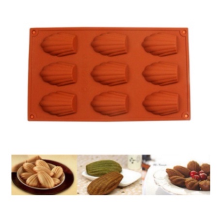 Khuôn Silicon Hình Sò Madeleine 9c