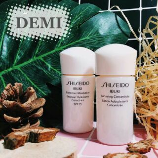Combo toner và sữa dưỡng Shiseido Ibuki Softening Concentrate