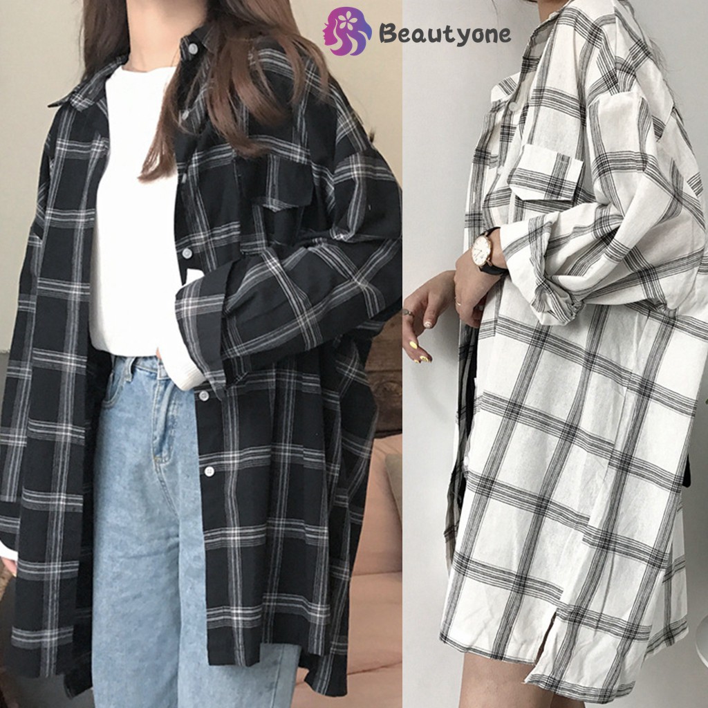 Áo Sơ Mi Tay Dài Phối Túi Thiết Kế Đơn Giản Hợp Thời Trang