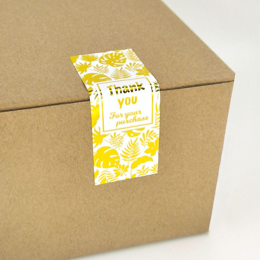 LAKAMIER Cuộn 120 Miếng Dán Chữ Thank You Trang Trí Đa Năng