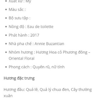 Nước hoa Marc Jacobs 100ml __ Ngọt mát