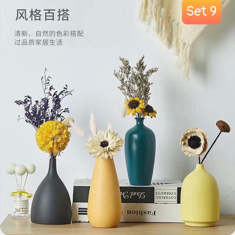 Combo 4 Bình hoa Decor sang sịn đẹp