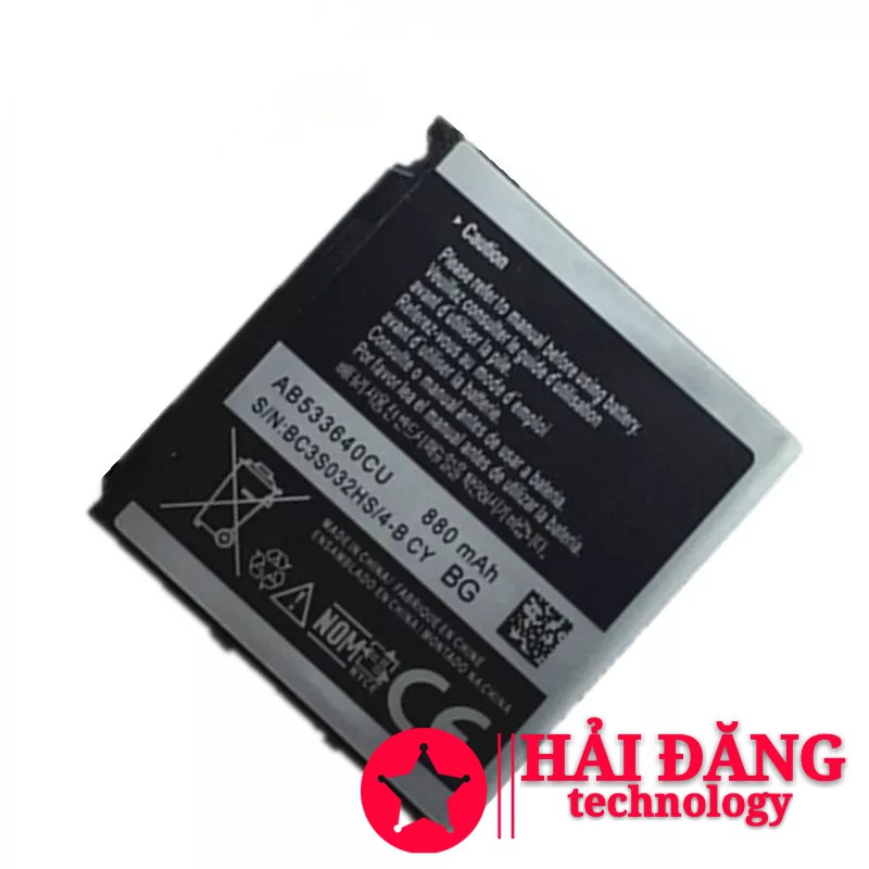 Pin Samsung S6888 S3710 S3600C GT-S3600i S3930C S3601 S3601C S5520 S569 880mAh