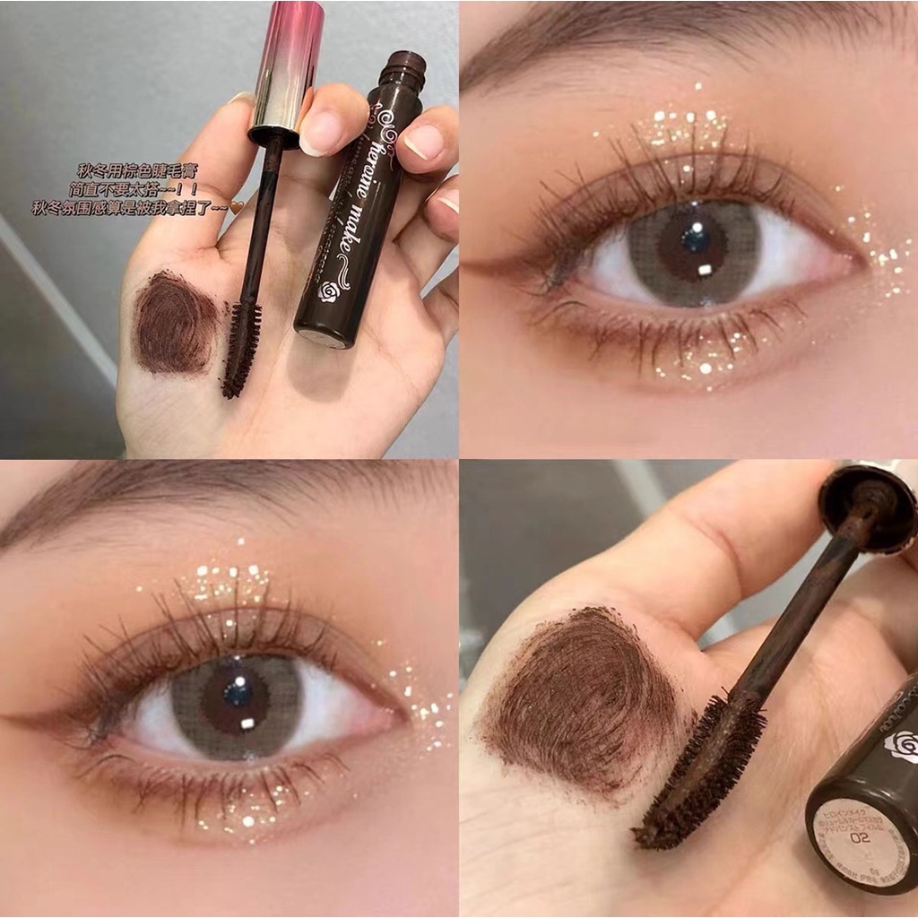 Mascara Cappuvini Chống Thấm Nước Và Mồ Hôi Không Nhòe Chuốt Dày Và Cong Mi Tự Nhiên